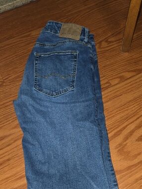 American Eagle Outfitters Men's Dark Blue Straight Jeans 30x32